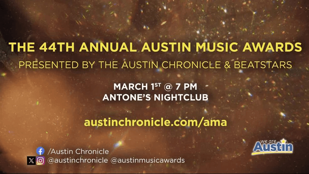 {p}The awards are this Sunday. People can come to enjoy the music and applaud the winners and nominees. Tickets are available at tickets.austinchronicle.com!{/p}