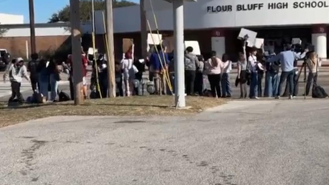 Flour Bluff ISD responds to student-led walkout at high school