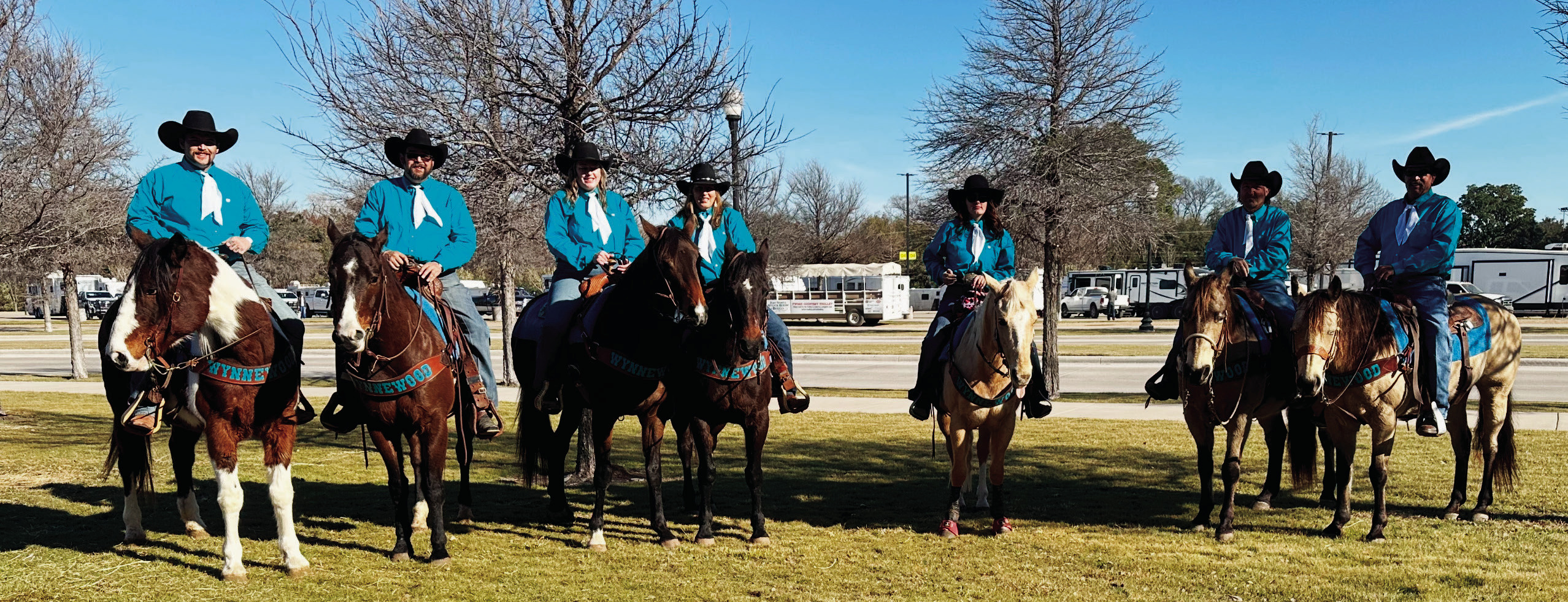 Wynnewood Round-Up Club members traveled to Fort Worth, Texas, to ride in the Fort Worth Stock Show and Rodeo’s Grand Entry Jan. 29-Feb. 1.