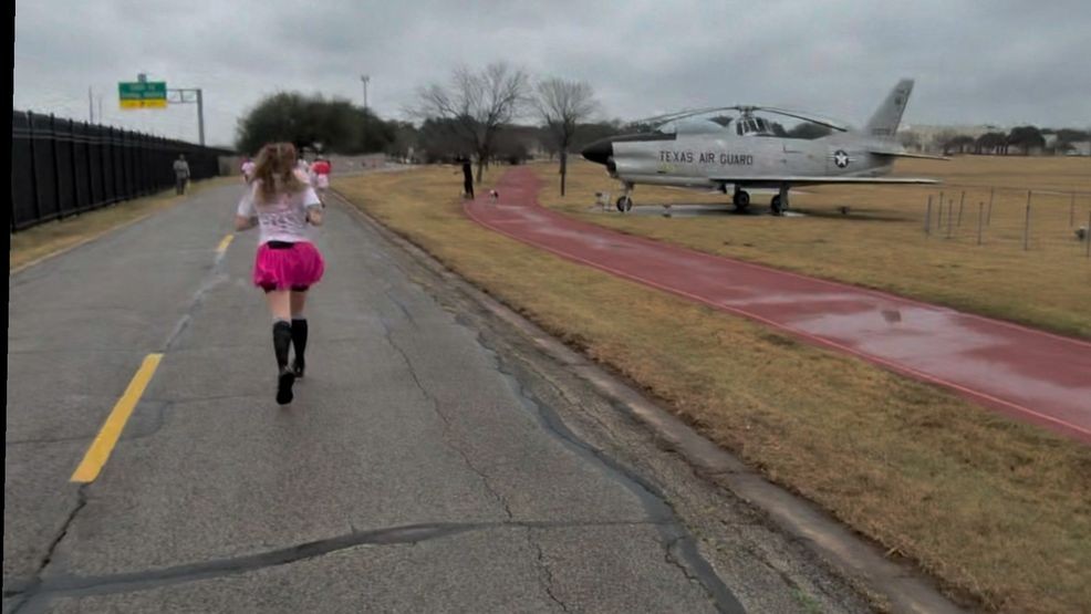 The race route gave participants the chance to run beside the historic military aircraft lining the track at Camp Mabry.{ } (photo: Chikage Windler)