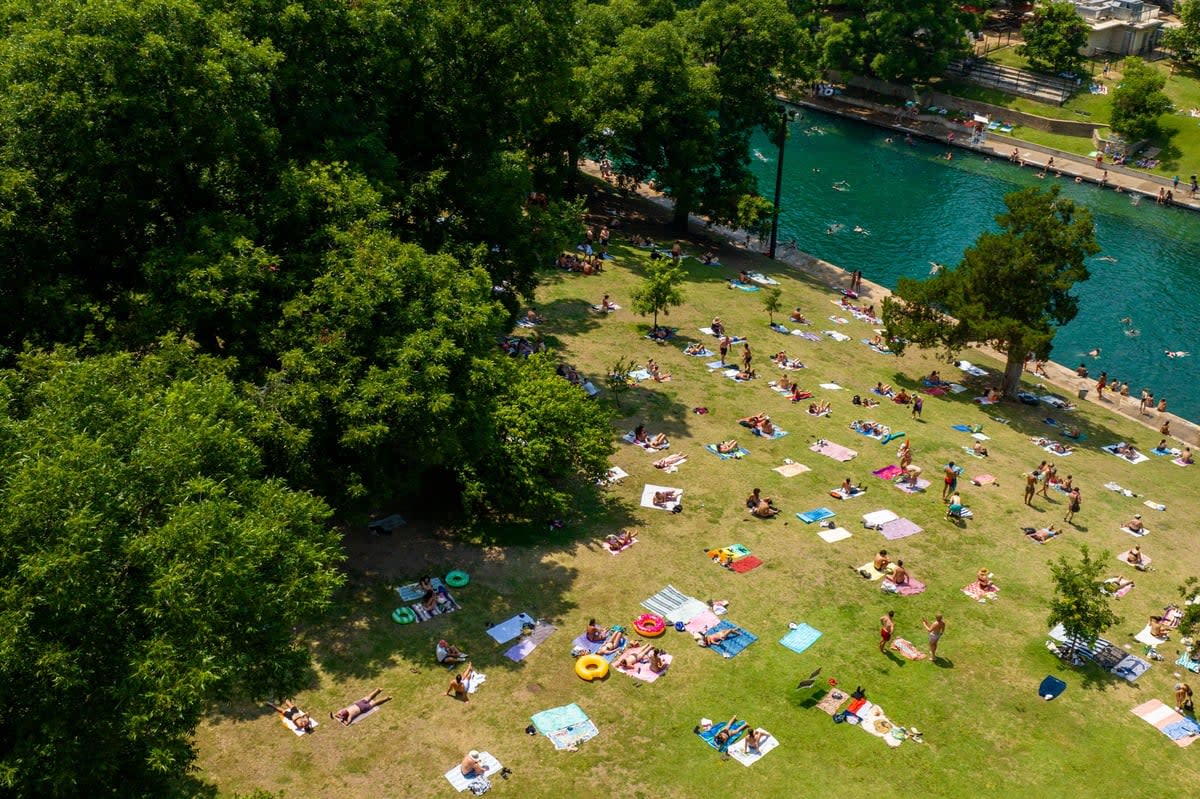 Barton Springs, where locals cool off in the summer (Getty Images)