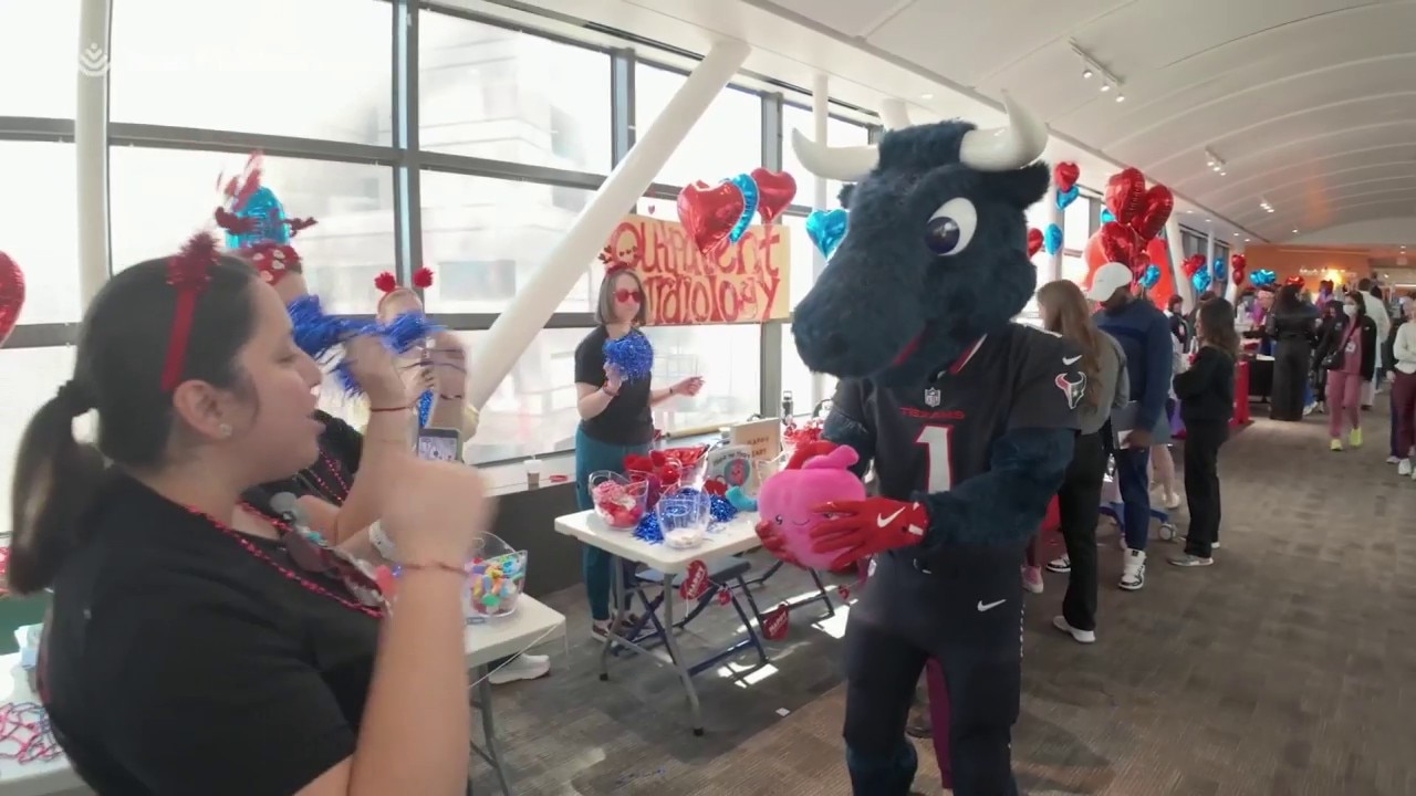 Houston Texans visit Texas Children’s Hospital for American Heart month