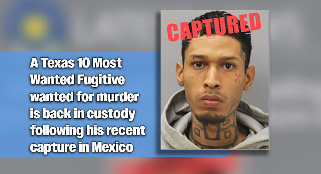 Reward Paid for Tip Leading to El Paso Gang Member’s Capture in Mexico