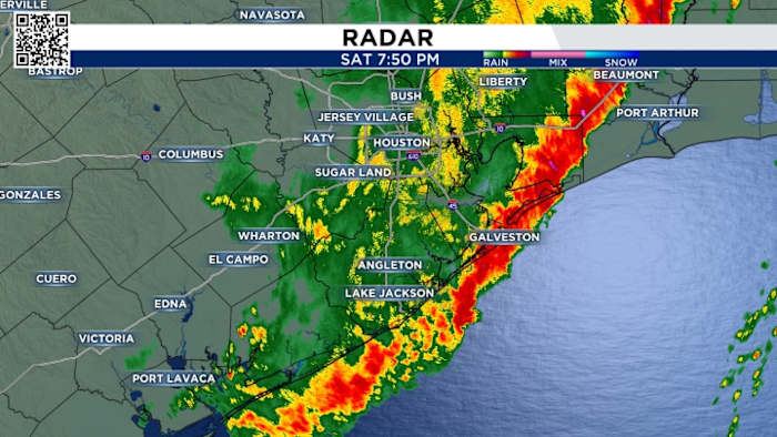 Severe thunderstorms move through Houston area