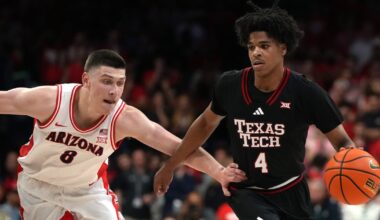 No. 16 Texas Tech rallies to beat No. 1 Arizona 78-75 in OT for Wildcats' second straight loss