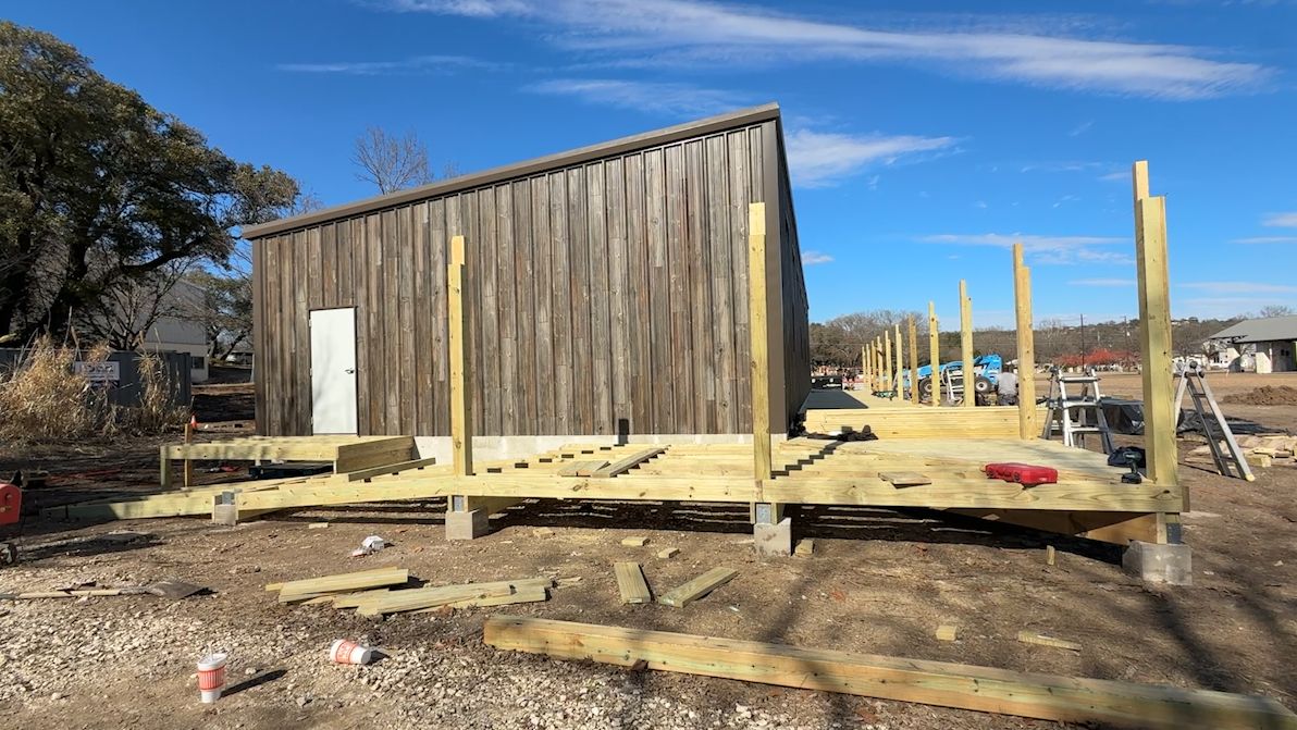 Post-flood long-term recovery center being built in Hunt