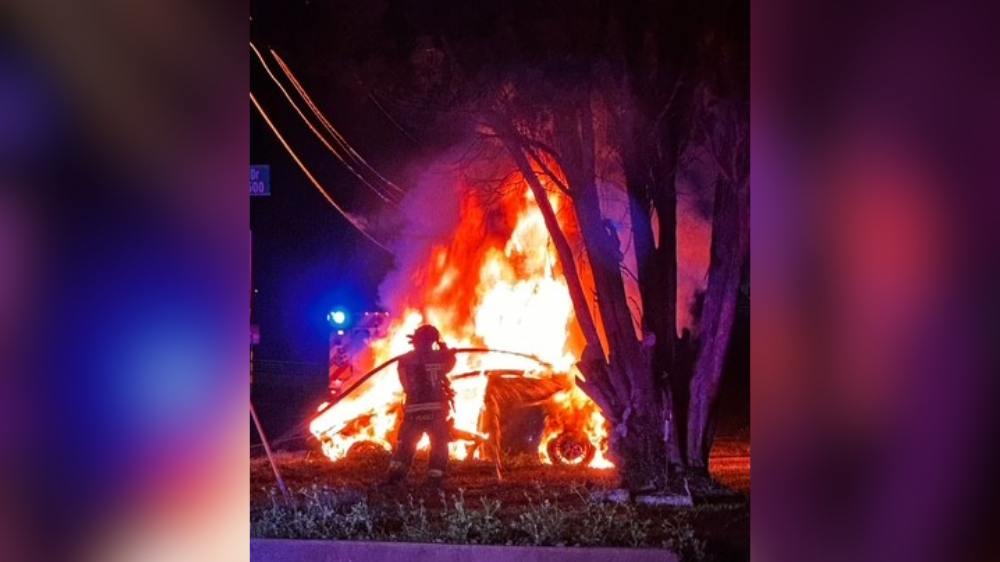 Tesla sedan fire causes road closure on Ennis Joslin Road in Corpus Christi