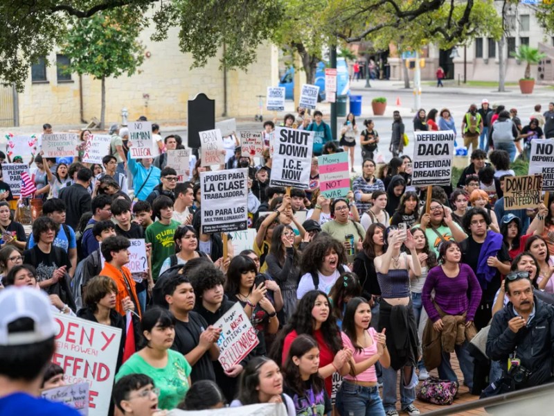 What we saw as San Antonio ISD students staged a walkout to protest Trump’s agenda