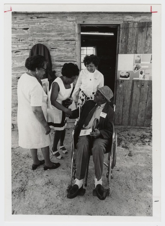 First side of: [Henry G. Madison Cabin Photograph #1], a photograph available in the The Portal to Texas History