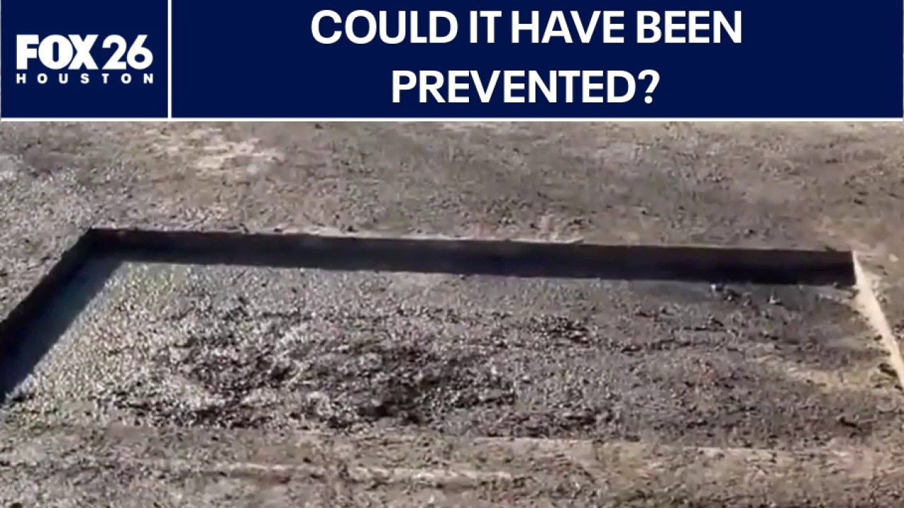 Houston freeway sinkhole possibly tied to years-long ground shift