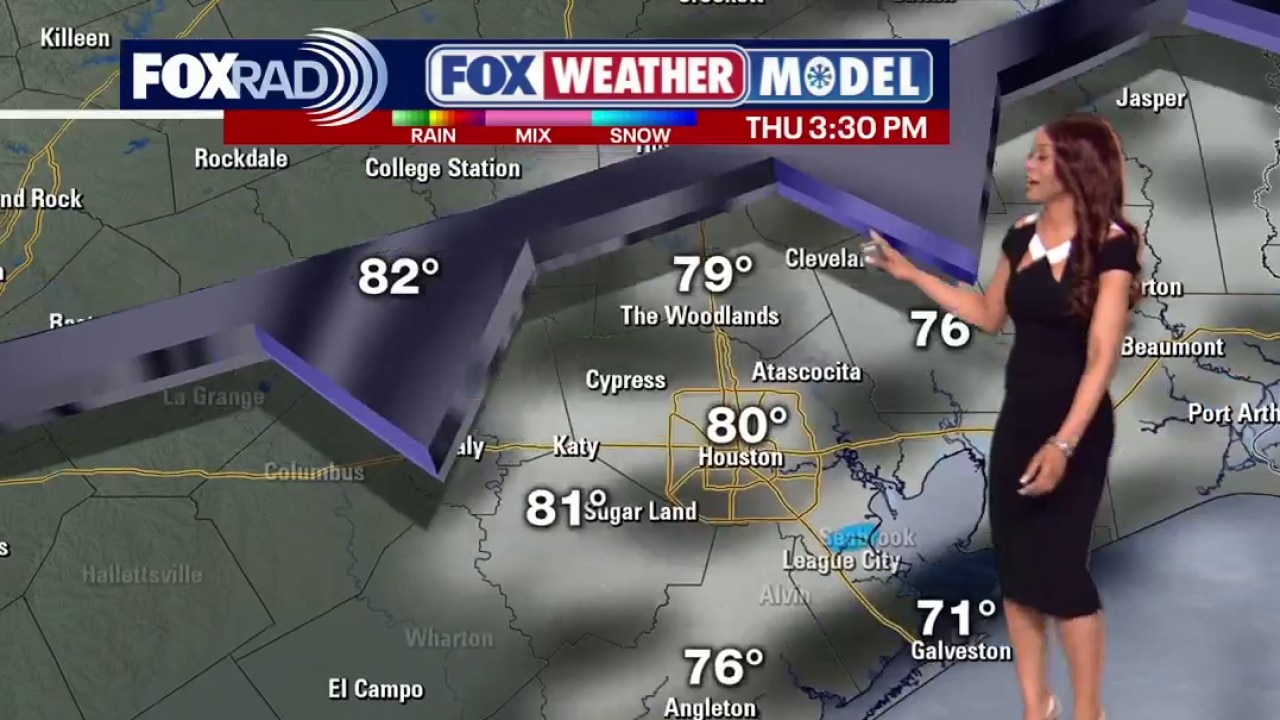 Houston weather. Feb. 25 evening forecast