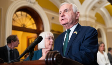Sen. Jack Reed, D-R.I., seen in the Capitol on Nov. 13, 2024, called the El Paso airspace closure a "failure of coordination." (Bill Clark/CQ Roll Call)