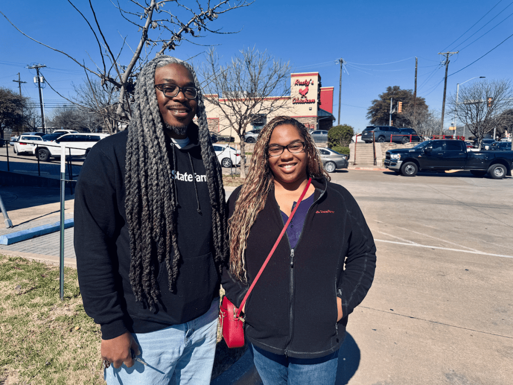 Chandayus Cooper and Jaron Clanton at Rudy's