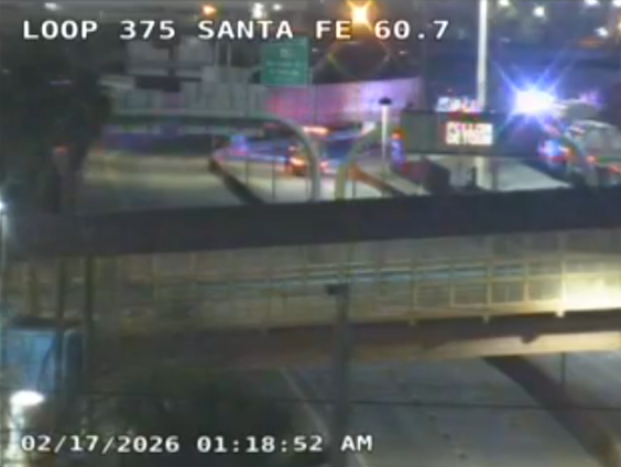 Loop 375 East after Campbell Street closed after crash