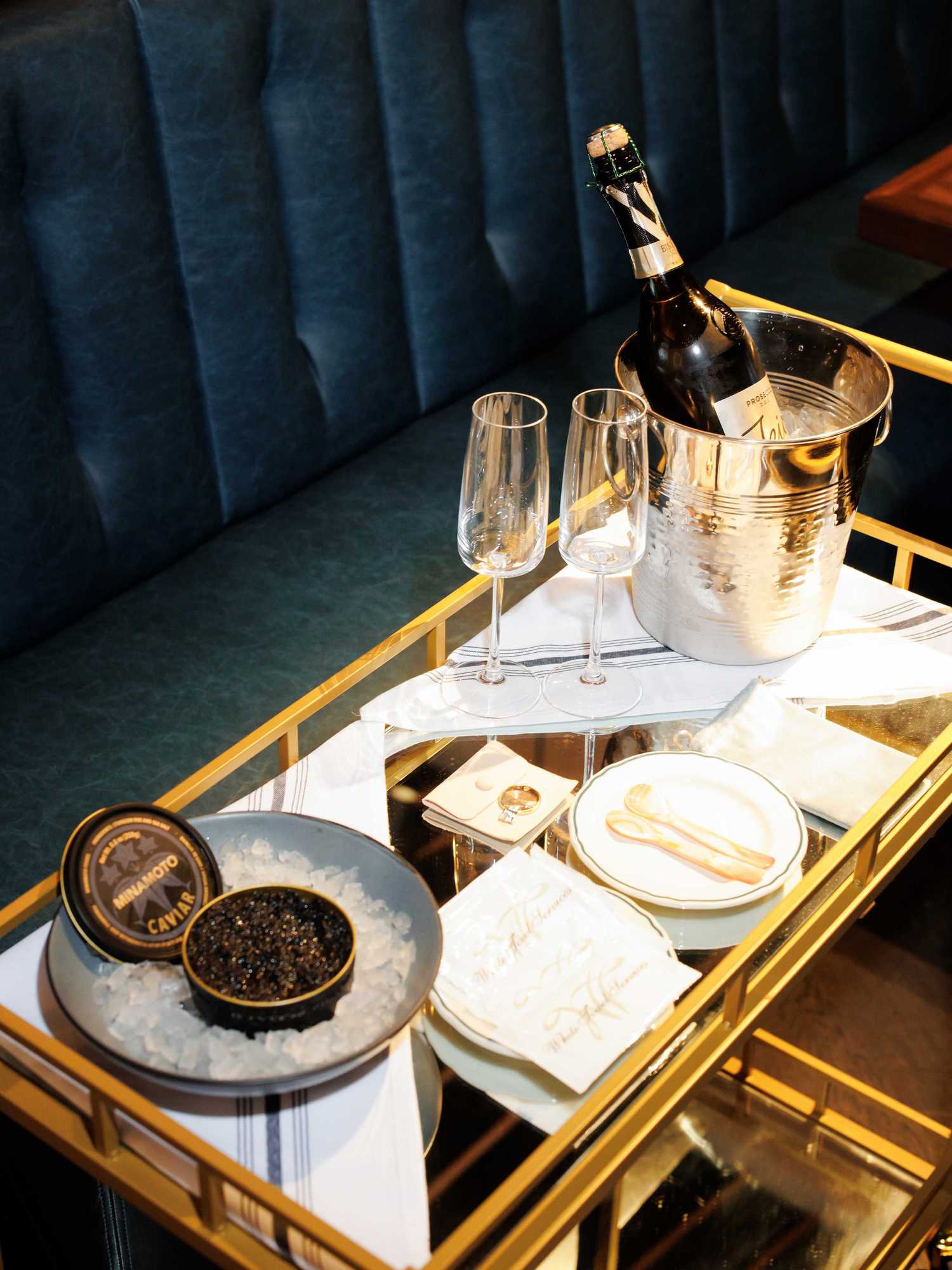 Skipjack Oyster caviar cart