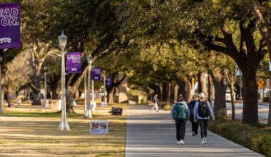 The campus of TCU in Fort Worth, Texas