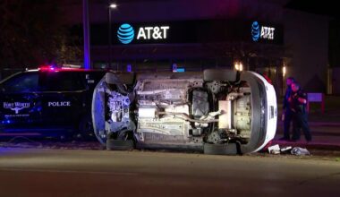 High-speed chase across North Texas ends in crash in Fort Worth, four suspects arrested