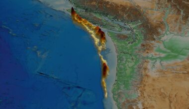 Topographical map shows blue, green and brown