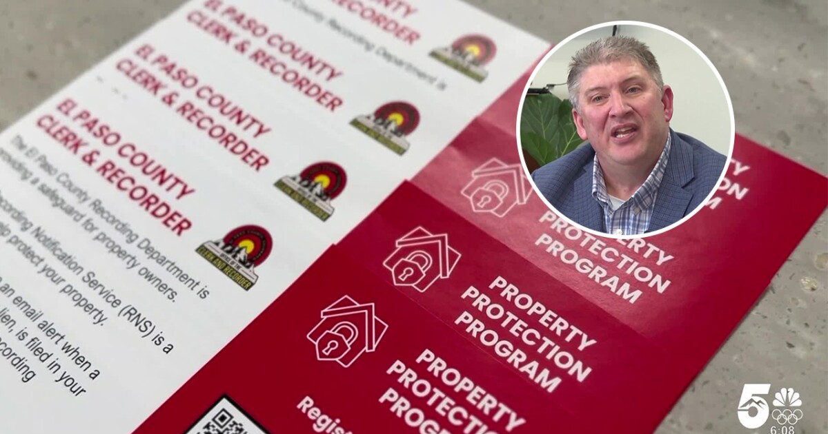 El Paso County offers free Property Protection Program to prevent document fraud