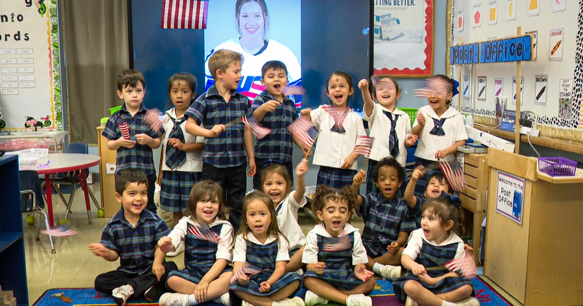 Corpus Christi school cheers former student as she skates for Olympic gold