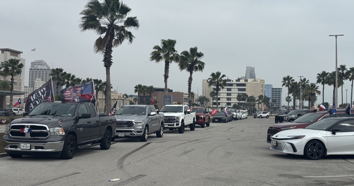 Trump supporters hold Trump Train ahead of President's visit to Corpus Christi