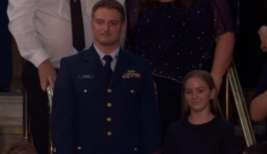 Trump honors Coast Guard hero who rescued dozens of girls during flooding