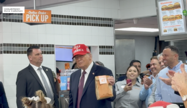 President Trump visits Westside Whataburger in Corpus Christi