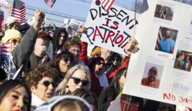 Thousands join Texas Democrats in Austin anti-ICE protest