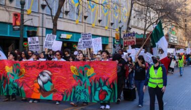 San Antonio students hold anti-ICE press conference and march on Presidents Day