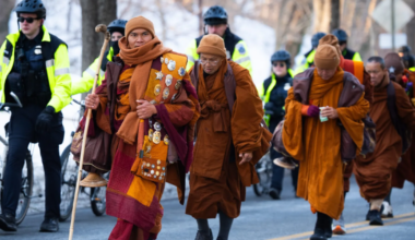 Watch Fort Worth monks arrive in Washington, DC, Walk for Peace enters the capital