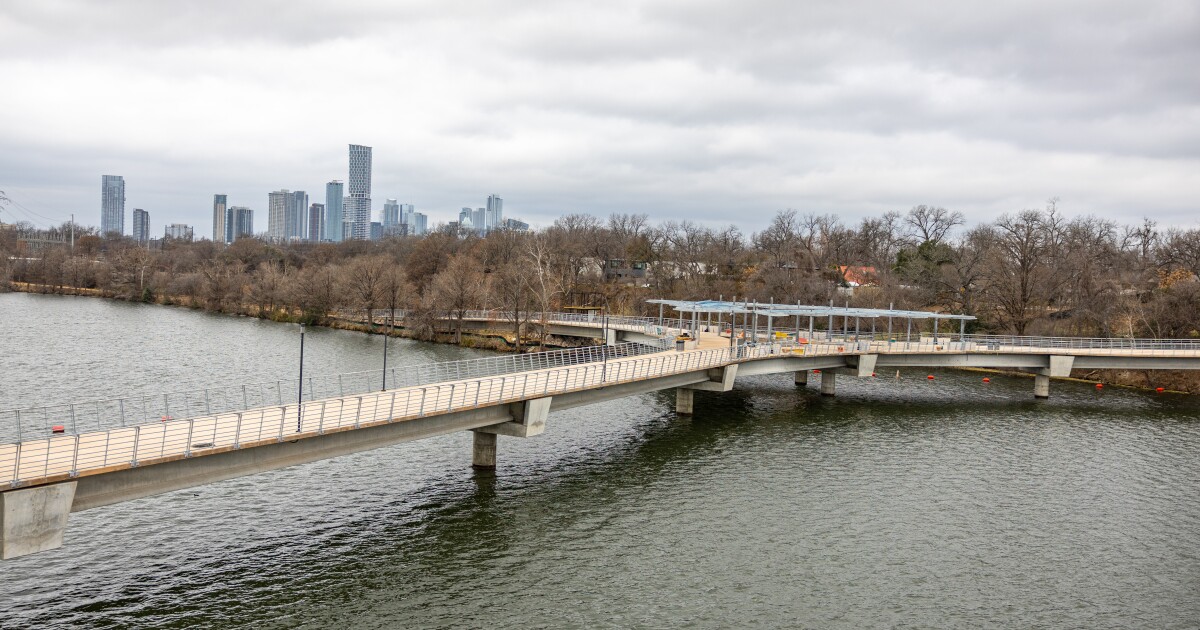 Austin's 'wishbone' pedestrian bridge opens Saturday