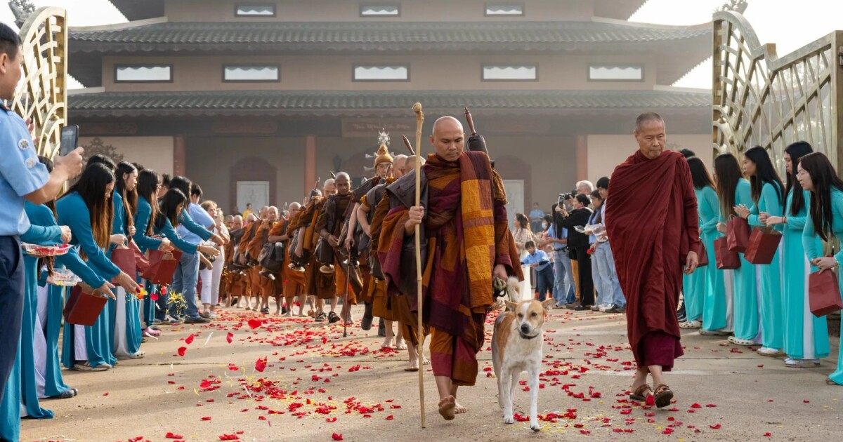 Buddhist monks on Walk for Peace journey to DC return to Fort Worth on Valentine’s Day