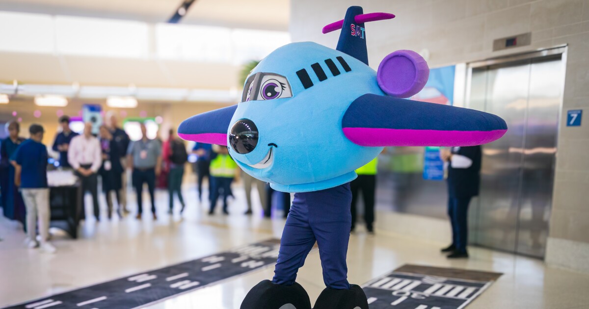 Meet Jett, San Antonio International Airport's fuzzy mascot