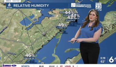 Temps and humidity on the rise, with 90s expected later this week!