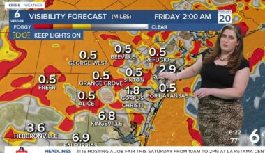 Friday forecast looks warm and foggy— hopefully with a few showers, too!