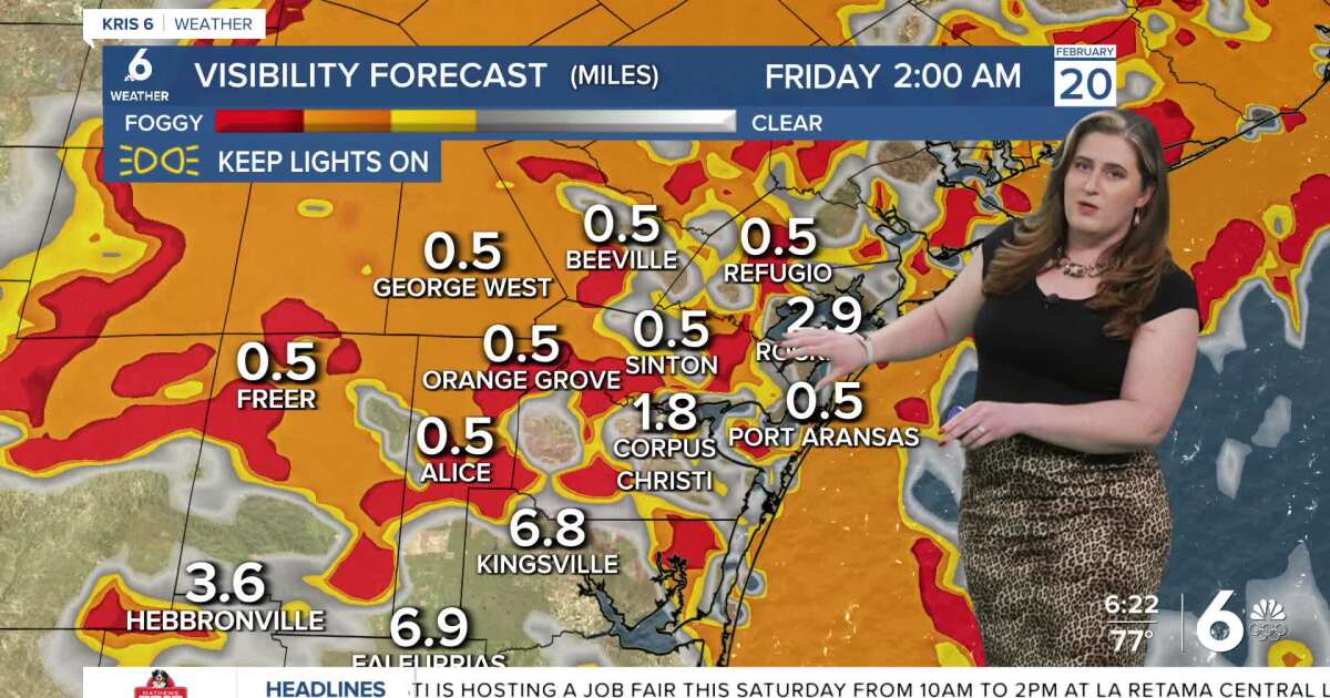 Friday forecast looks warm and foggy— hopefully with a few showers, too!