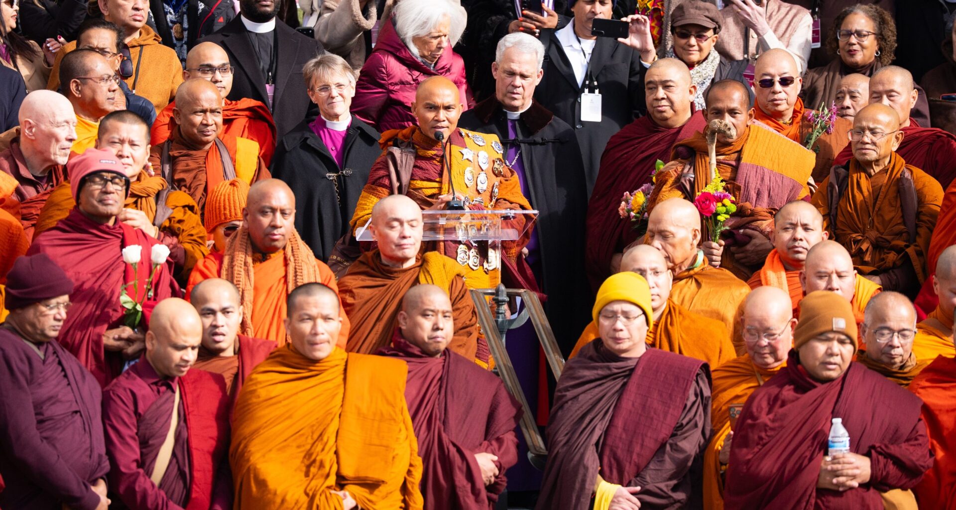 As Walk for Peace reaches DC, Buddhist monks share interfaith message with thousands