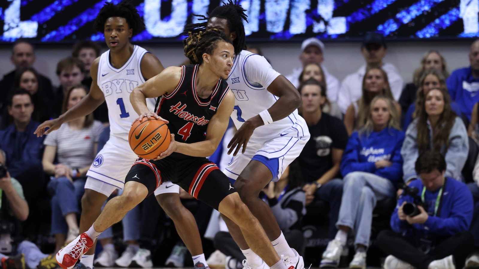 No. 8 Houston pulls away late to hand No. 16 BYU fourth straight loss, 77-66