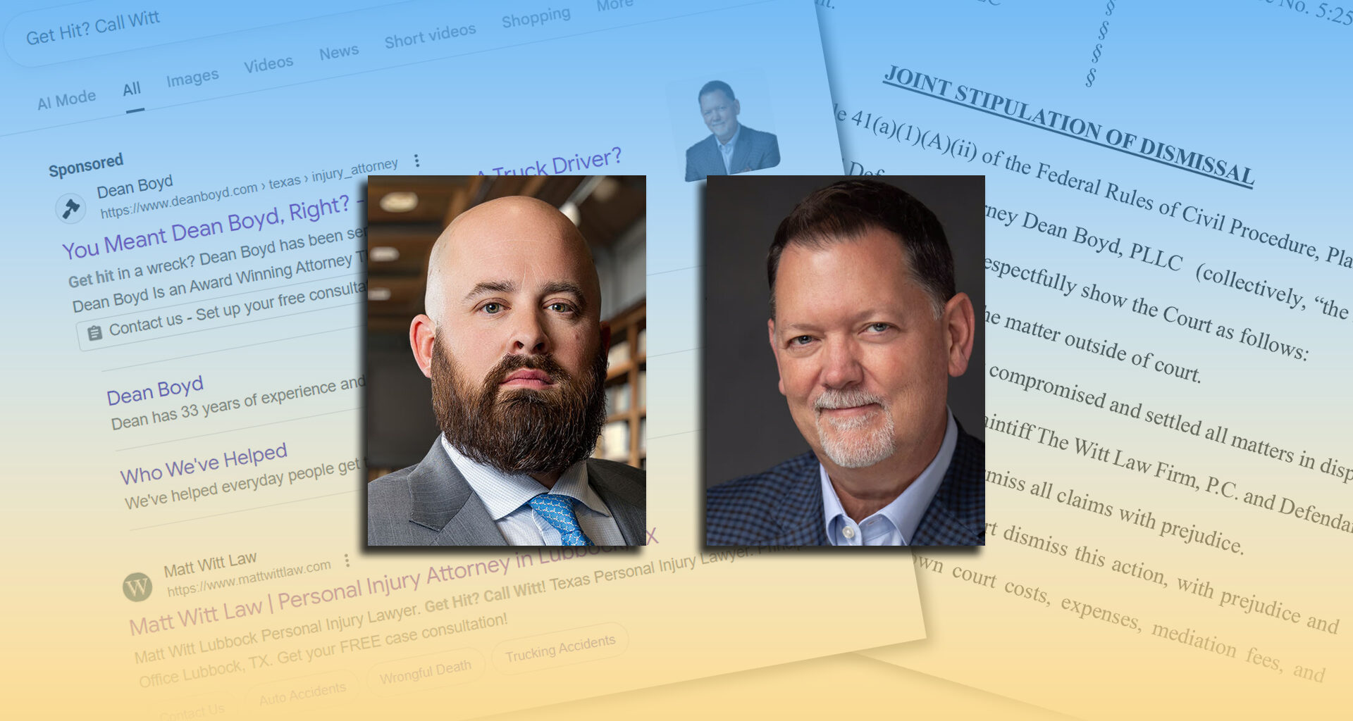 ‘Get Hit? Call Witt!’ suit settled between Lubbock law firms