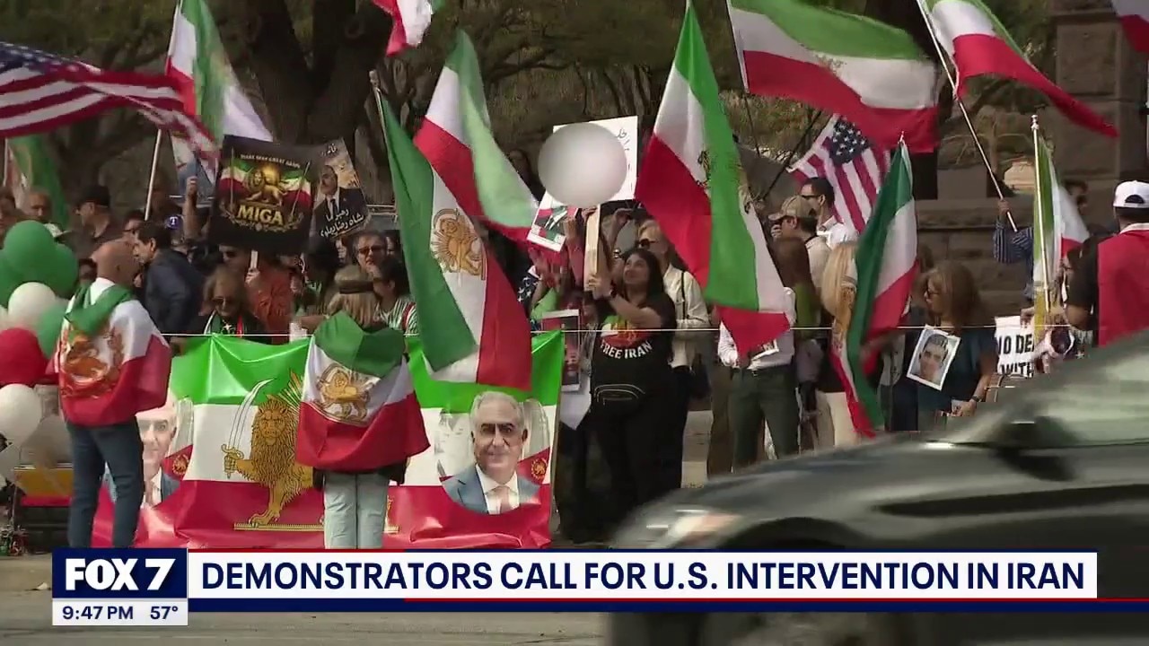 Protestors gather in Austin for intervention in Iran