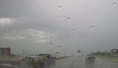 Heavy rain creates slick road conditions across North Texas