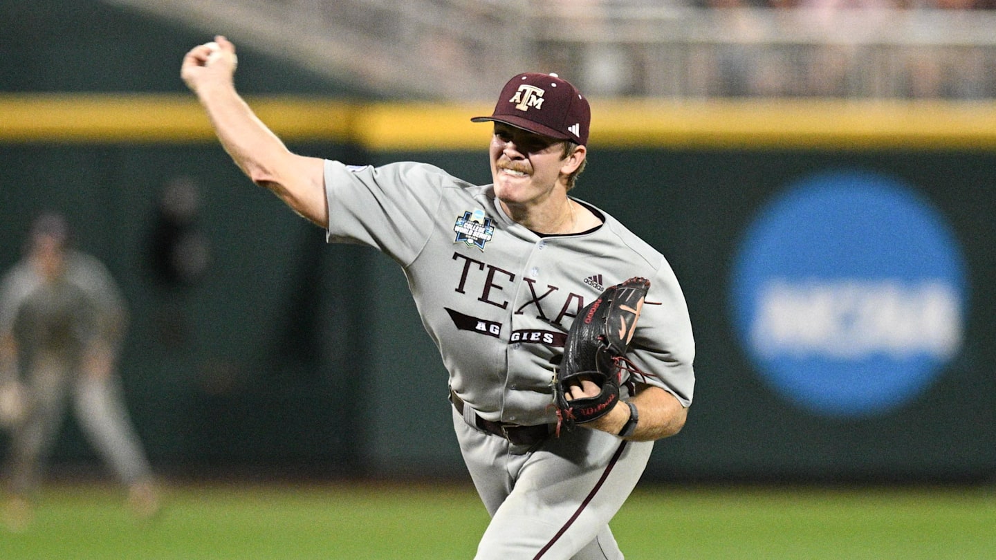 Texas A&M Pitcher Suffers Unfortunate Injury During Warmups vs. Oklahoma