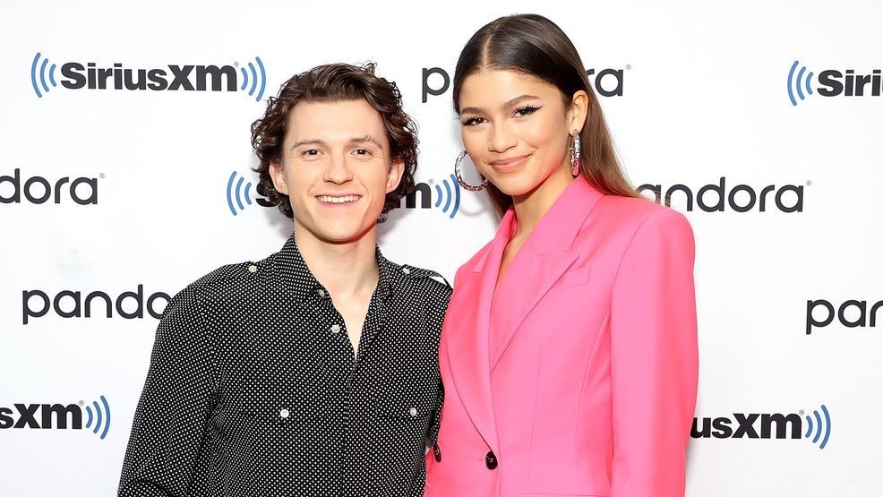 NEW YORK, NEW YORK - DECEMBER 10: Tom Holland and Zendaya attend SiriusXM's Town Hall with the cast of Spider-Man: No Way Home on December 10, 2021 in New York City. (Photo by Cindy Ord/Getty Images for SiriusXM)