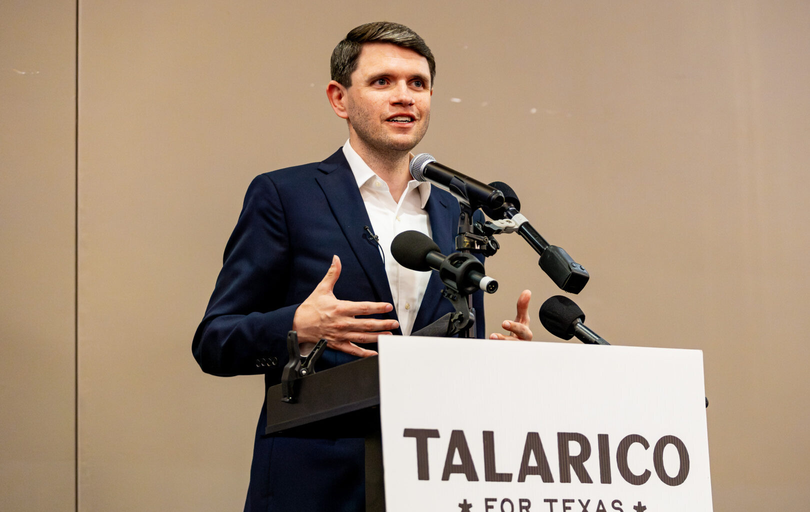 James Talarico speaks at UH rally during “Take Back Texas” tour