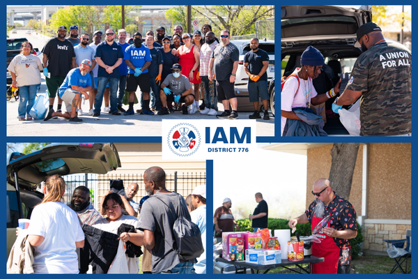 IAM Union District 776 Members Join Together to Support Unhoused Fort Worth Community