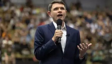 State Rep. James Talarico, D-Austin, speaks at a rally in East Austin in July.