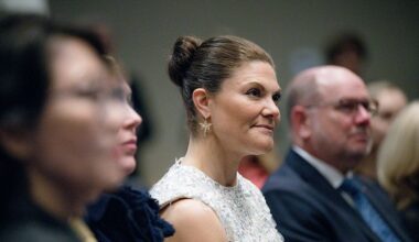 Princess Victoria Wears Delicate Dragonfly Earrings to Texas Gala