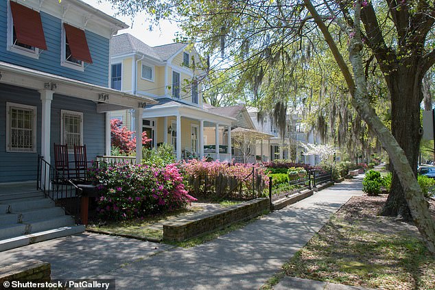 As its rental market becomes more expensive, people are looking elsewhere for warm, welcoming living conditions (pictured: homes in Wilmington, North Carolina)