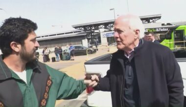 John Cornyn, Greg Casar clash over DHS funding outside Austin's airport
