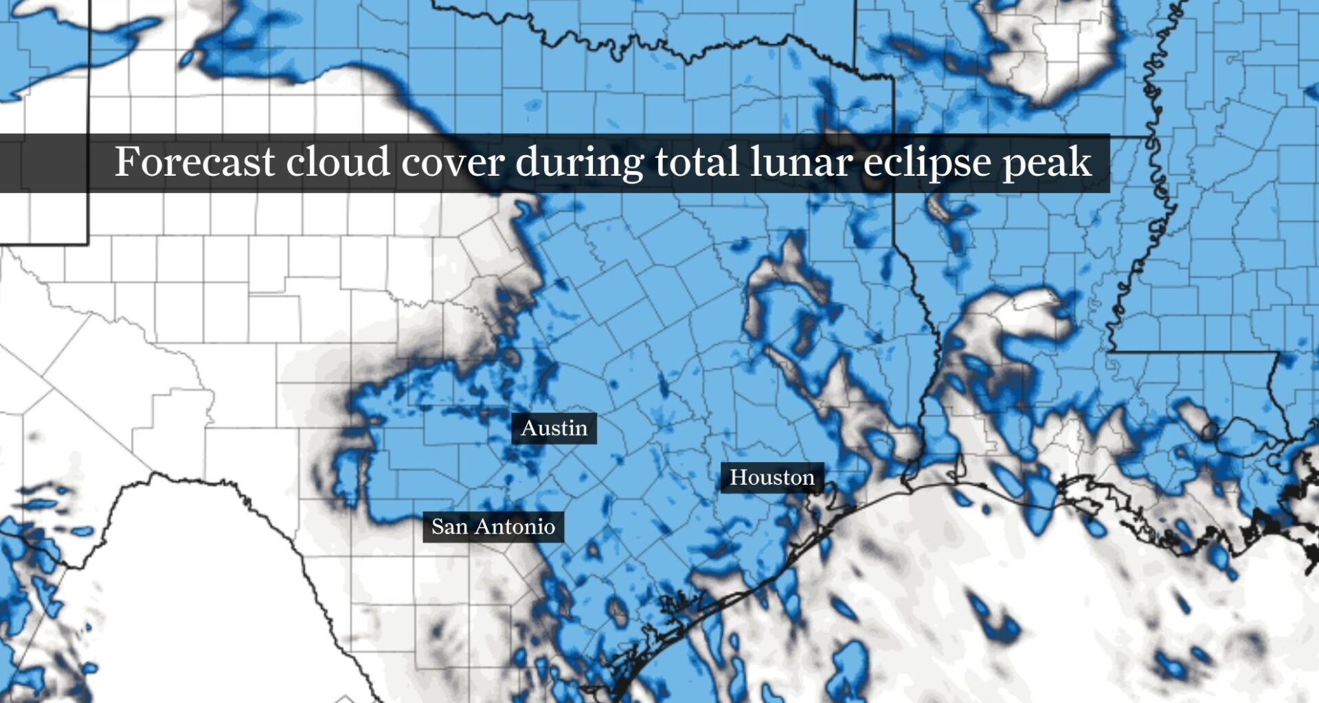 Will clouds block Austin’s lunar eclipse?